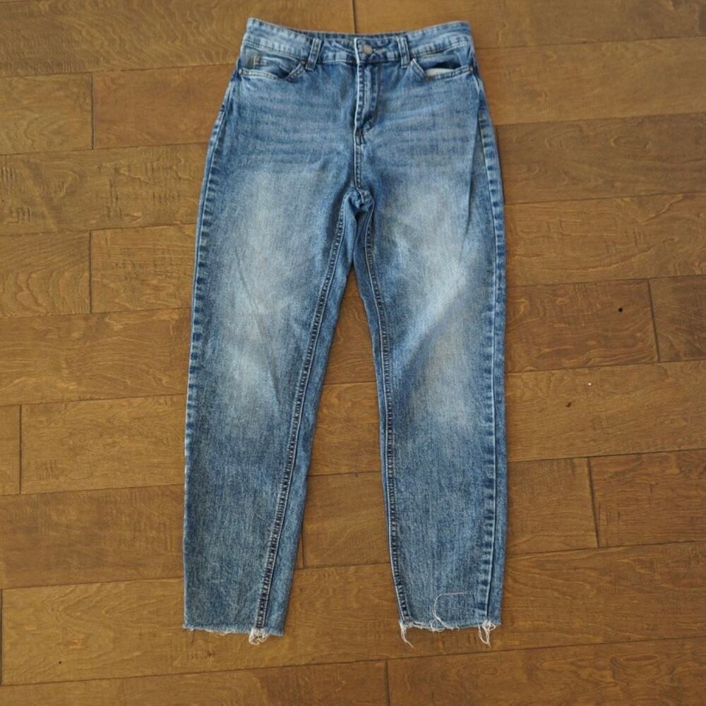 Versace 19V69 Italia Mid Rise Straight Leg Jeans Blue Womens Size 0